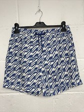 Ted Baker Blue And White Patterned Shorts Size 2/S PC 2003759