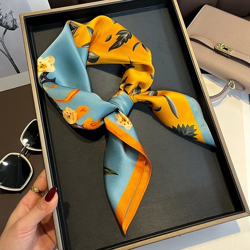68cm 100 silk square scarf - 68cm,