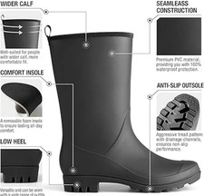 Hisea Womens Size 8 Wide Calf