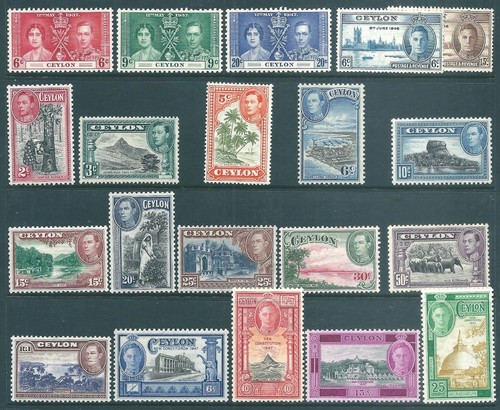 Ceylon george mint stamp - ceylon,