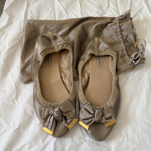 Burberry satin slippers 6 7 - slippers, 6/7
