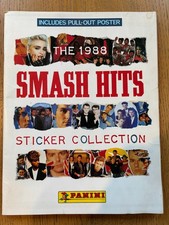 Smash Hits 1988 Vintage Panini Sticker Album, spare stickers &Poster Incomplete