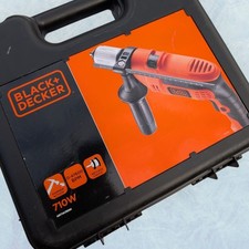 BLACK+DECKER 710W Hammer Drill KR714CRESK  Keyless Chuck, 0-47600 BPM Carry Case
