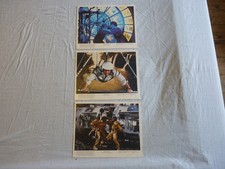 LOT X 3 VINTAGE FILM LOBBY CARDS 1979 "JAMES BOND 007 MOONRAKER" UNITED ARTISTS