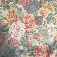 Vintage Dorma Jenny Wren Reversible Double Frilly Duvet Cover And 4 Pillowcases