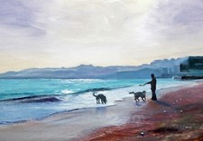 Art painting print, seascape