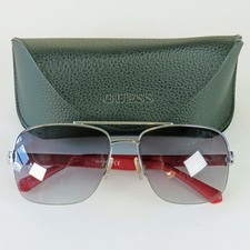 Authentic GUESS Red & Silver
