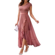 V-Neck Chiffon Formal Prom
