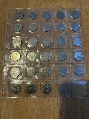 Olympic 50p coins - olympic,