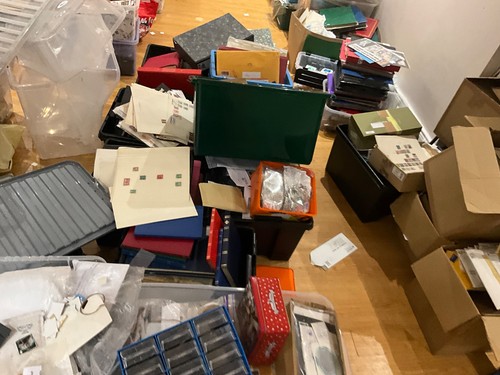 World stamps messy - stamps,