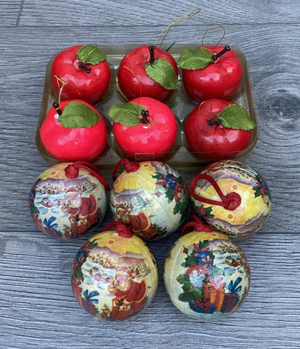 Vintage paper mache - mache, christmas