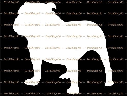 Bull dog silhouette dom - dog,