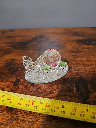 Crystal glass pumpkin carriage - crystal,