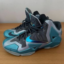 Nike LeBron 11 Gamma Blue Men's Basketball Shoes Sneakers UK 12 US 13 RARE