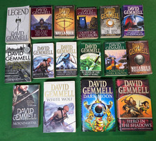 16 x David Gemmell Books Waylander Legend Renown Wolf Moon Shadows Echoes etc