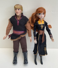 Disney Store Frozen Dolls Kristoff & Anna Classic Fashion Doll Christmas Gift