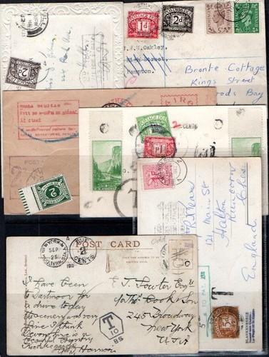 Postage due postal history - gb.,