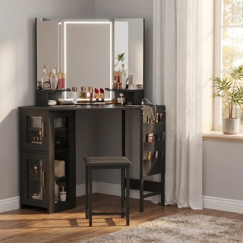 Vanity desk corner - set, with