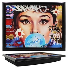 Cushioned Lap Tray Bean Bag Fashion Audrey Icon Hepburn Portable Lap Desk Server