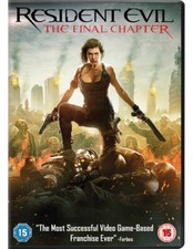 Resident Evil: The Final Chapter DVD (2017) Milla Jovovich, Anderson (DIR) cert