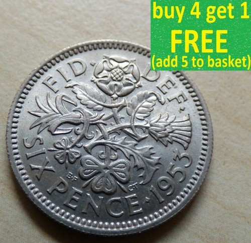 Elizabeth sixpence choice - sixpence,