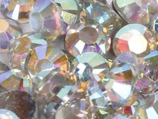 AB Iridescent Crystal Clear Aurora Borealis Rhinestones 2-6mm + Mixed Size