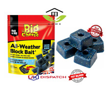 BIG CHEESE PROFESSIONAL STRENGTH BLOCK BAIT RAT & MOUSE KILLER POISON STV