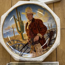 John Wayne Franklin Mint collector plate 8 inch Robert Tanenbaum Limited Edition