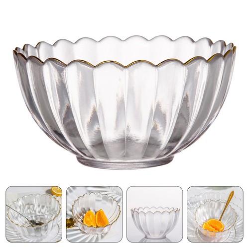 1pc glass salad bowl - salad, exquisite