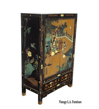 Vintage Oriental Asian Black