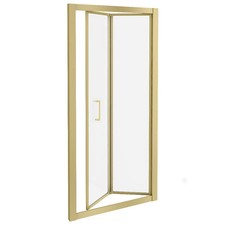 Venice Brushed Brass 1000 x 1850 Bi-Fold Shower Door - VNBB10BFD