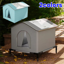 Waterproof Outdoor Pet House Cat Dog Shelter Warm Foldable Bed Puppy Kennel