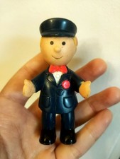 Vintage Bluebird Big Red Fun Bus Toy Doll House Spare Figure Bus Driver 1980