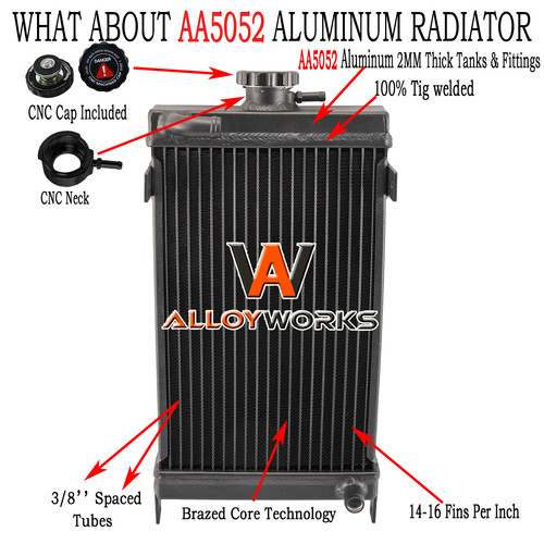 Row radiator aluminium - row,