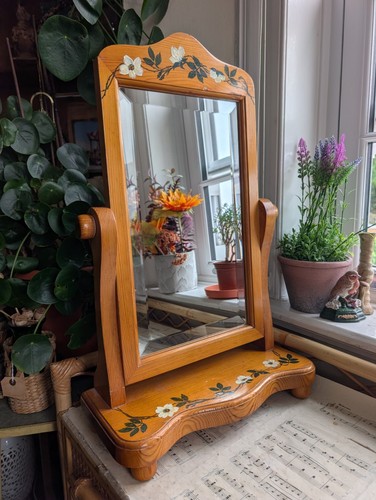 Vintage dressing table mirror - table,