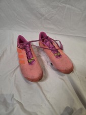 Adidas The Road 2.0 Cycling Shoes Bright Orange and Pink with Cleats Size 9