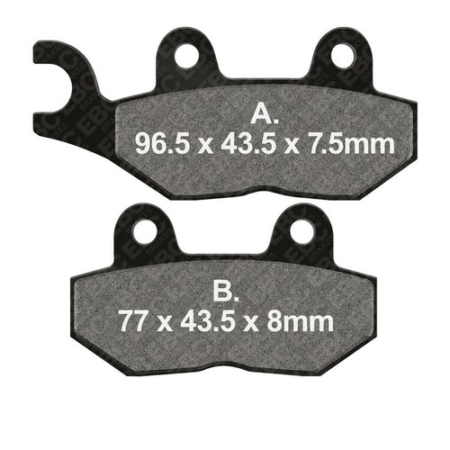 Brake pads sinter ebc - hh,