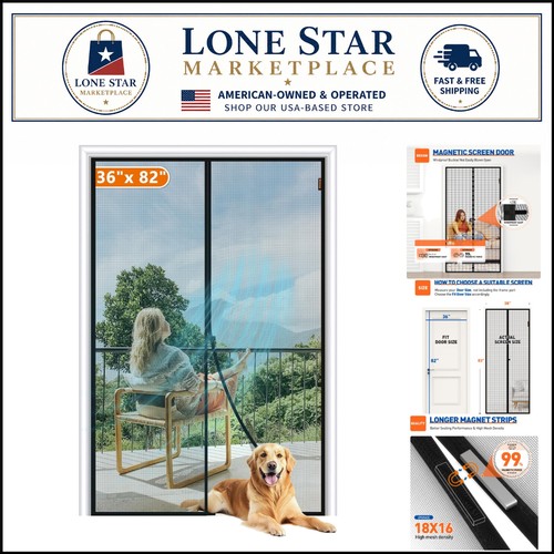 Magnetic screen door fits - screen,