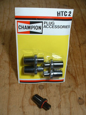 x2 Champion HTC2 spark plug caps MG TC TD Morris Minor MM 8 10 12 HP 10/4 12/4