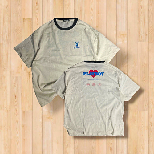 Playboy men white ringer - playboy,