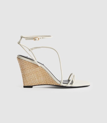 Reiss kali leather wedge - leather,