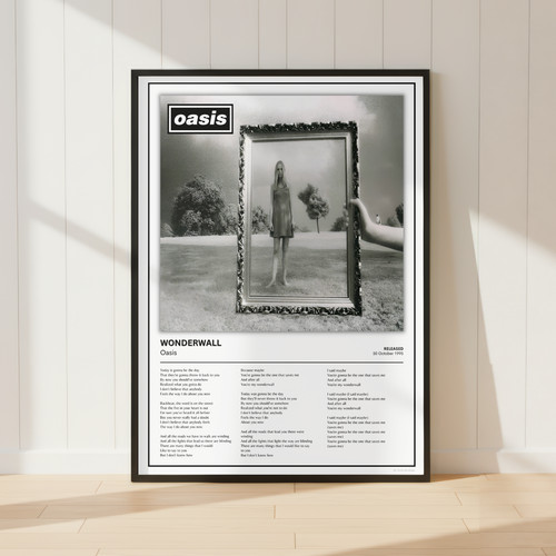 Oasis wonderwall poster - wonderwall,