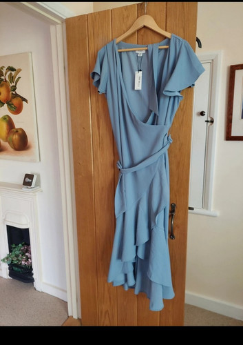 Coast blue wrap midi - coast,
