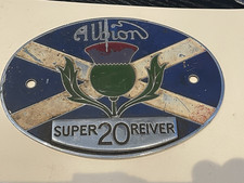 ALBION SUPER REIVER 20 LORRY TRUCK WAGON RADIATOR VINTAGE BADGE EMBLEM INSIGNIA