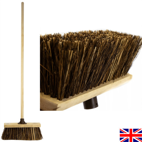 Heavy duty garden broom - heavy,