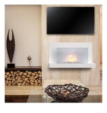 Alden WhiteBioethanol Fireplace fire heater Less Than half cost new *no Fuel Inc