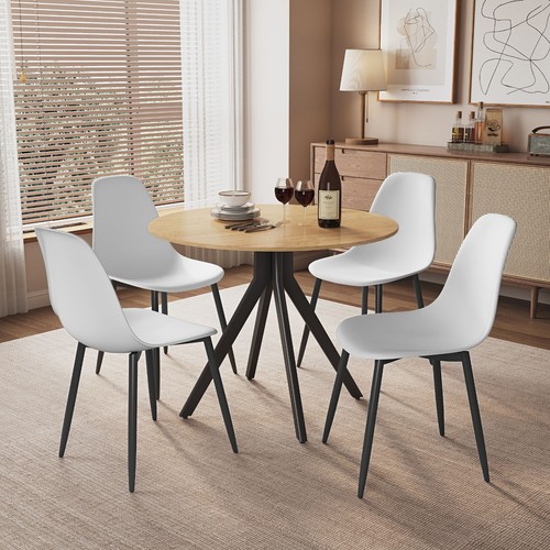 Aspen light oak effect round - light-oak,