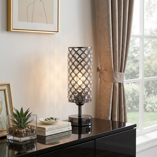 Crystal table lamp - table, touch