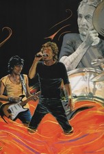 Ronnie Wood Art Famous Flames