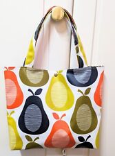 Orla Kiely Scribble Pears oilcloth Tote Bag (Handmade)